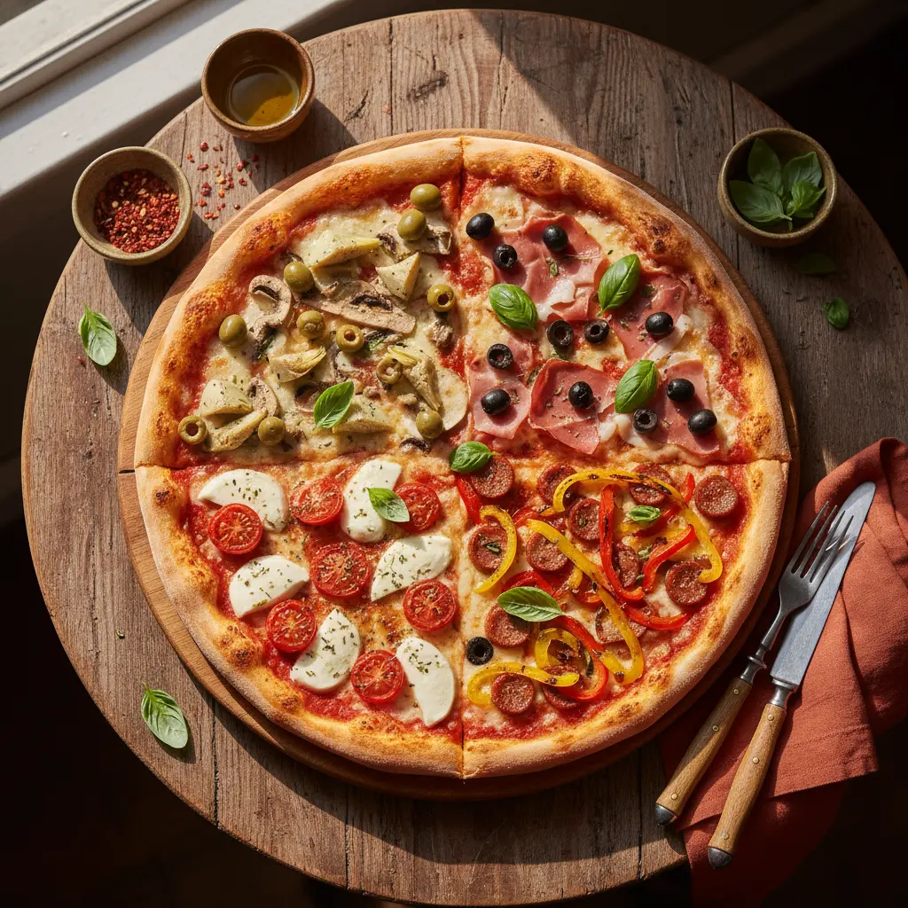 pizza cuatro estaciones