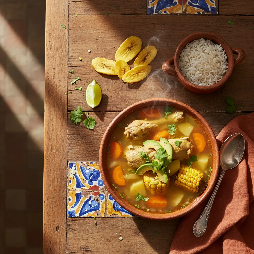 sopa de pollo