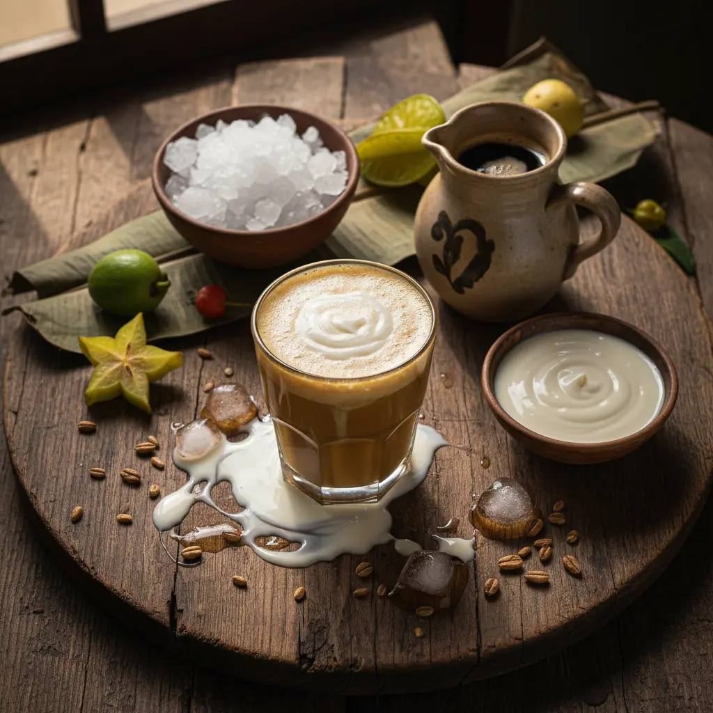 malta con leche condensada