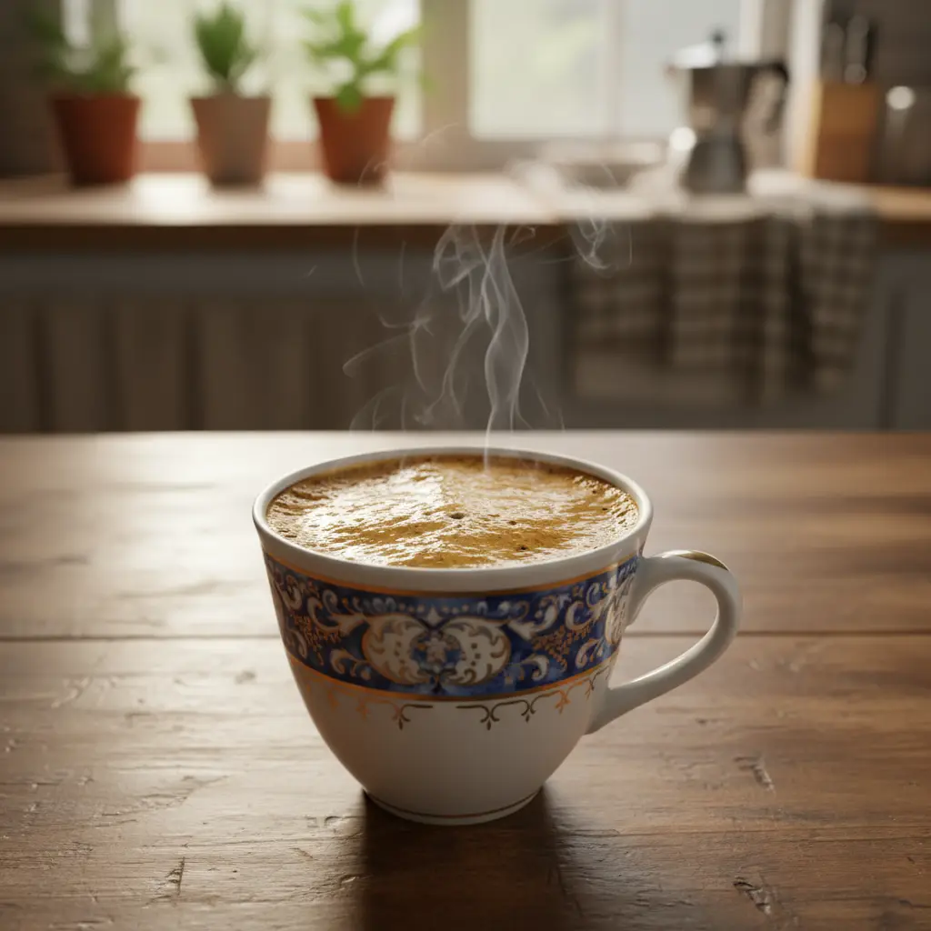 Café Cubano con Espumita Café cubano con espumita cremosa en taza