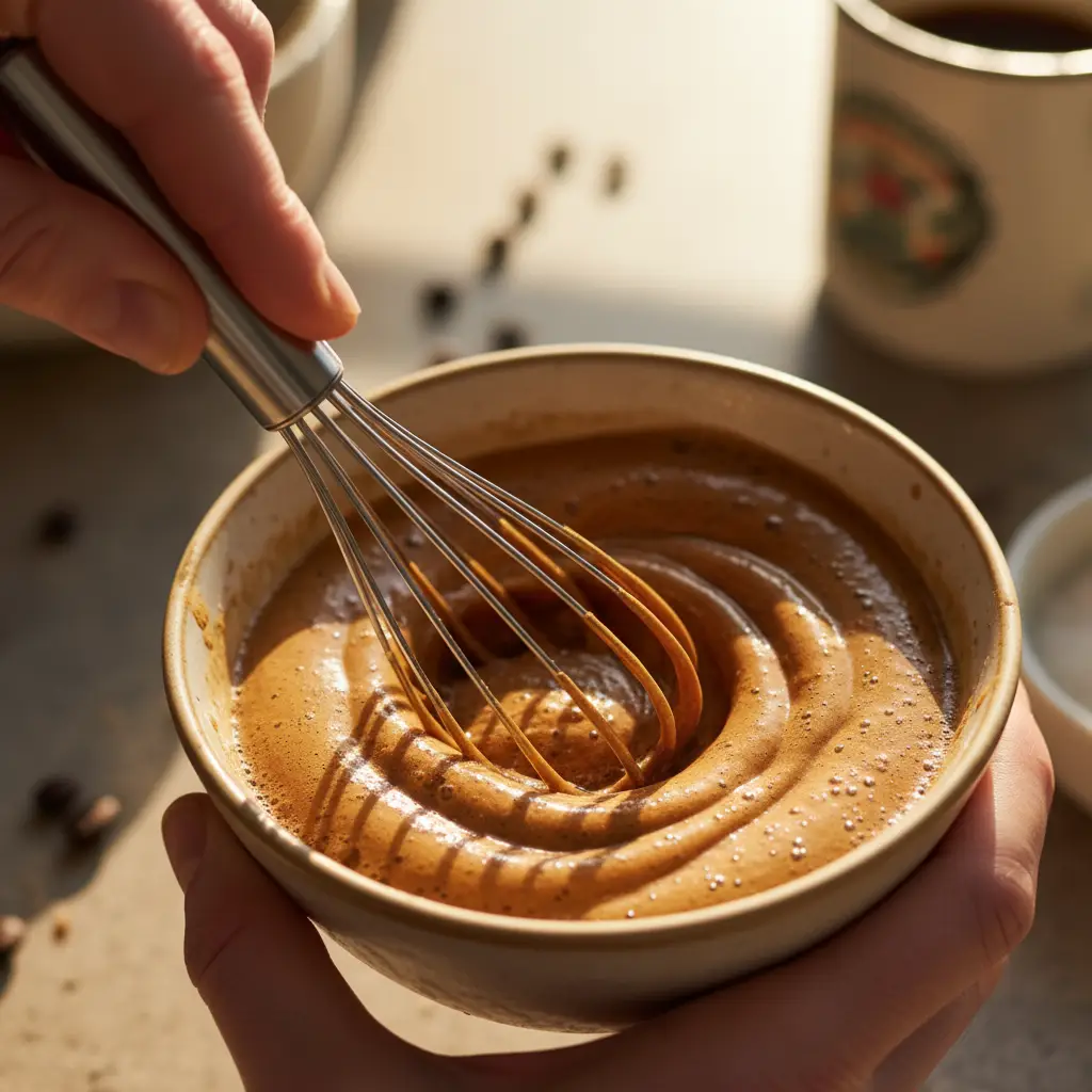 Creando la Espumita Preparación de la espumita del café cubano