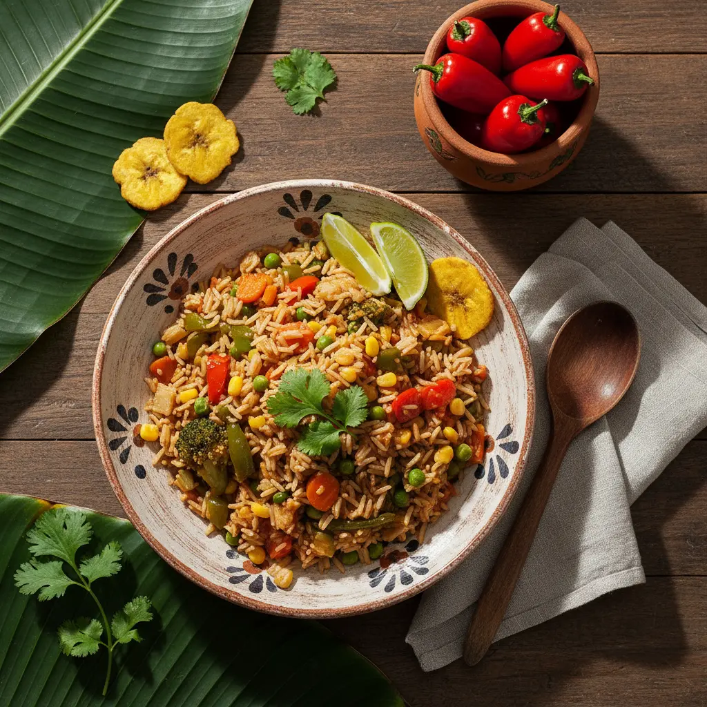 Cómo Hacer Arroz Salteado con Vegetales arroz salteado con vegetales