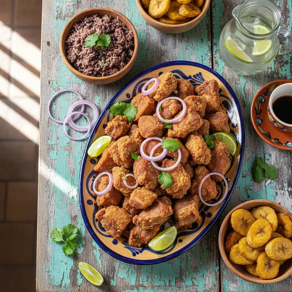 carne de cerdo frita