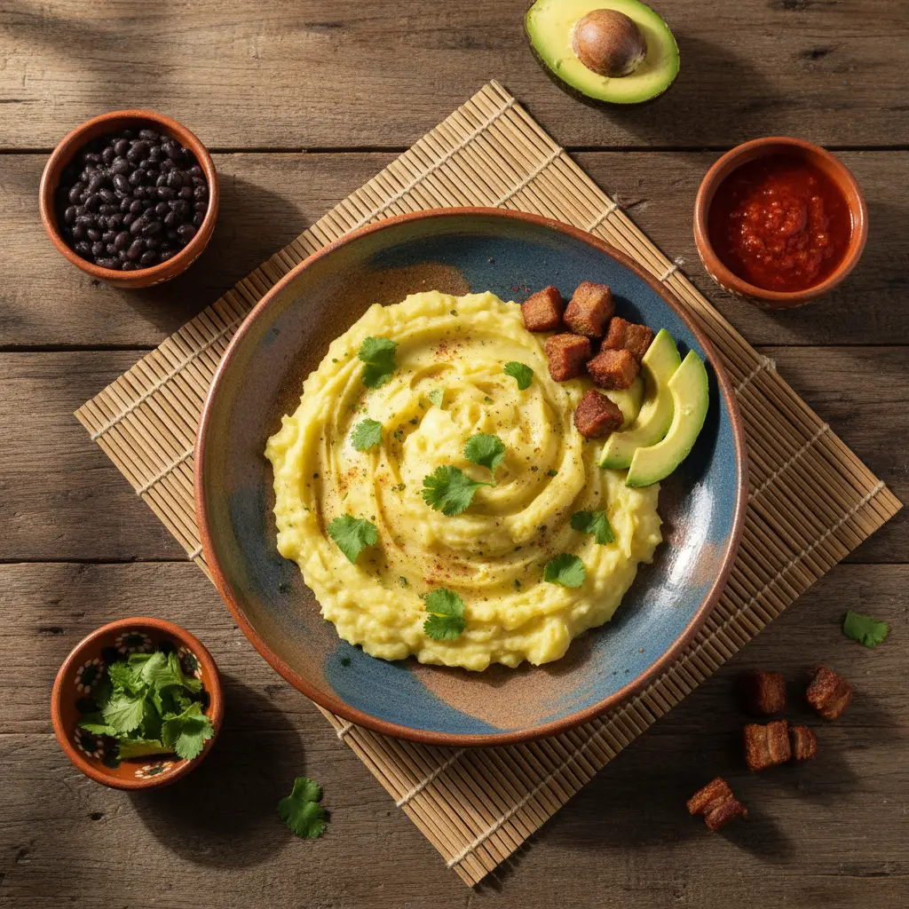 puré de papas con queso cubano
