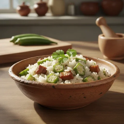 arroz con quimbombó