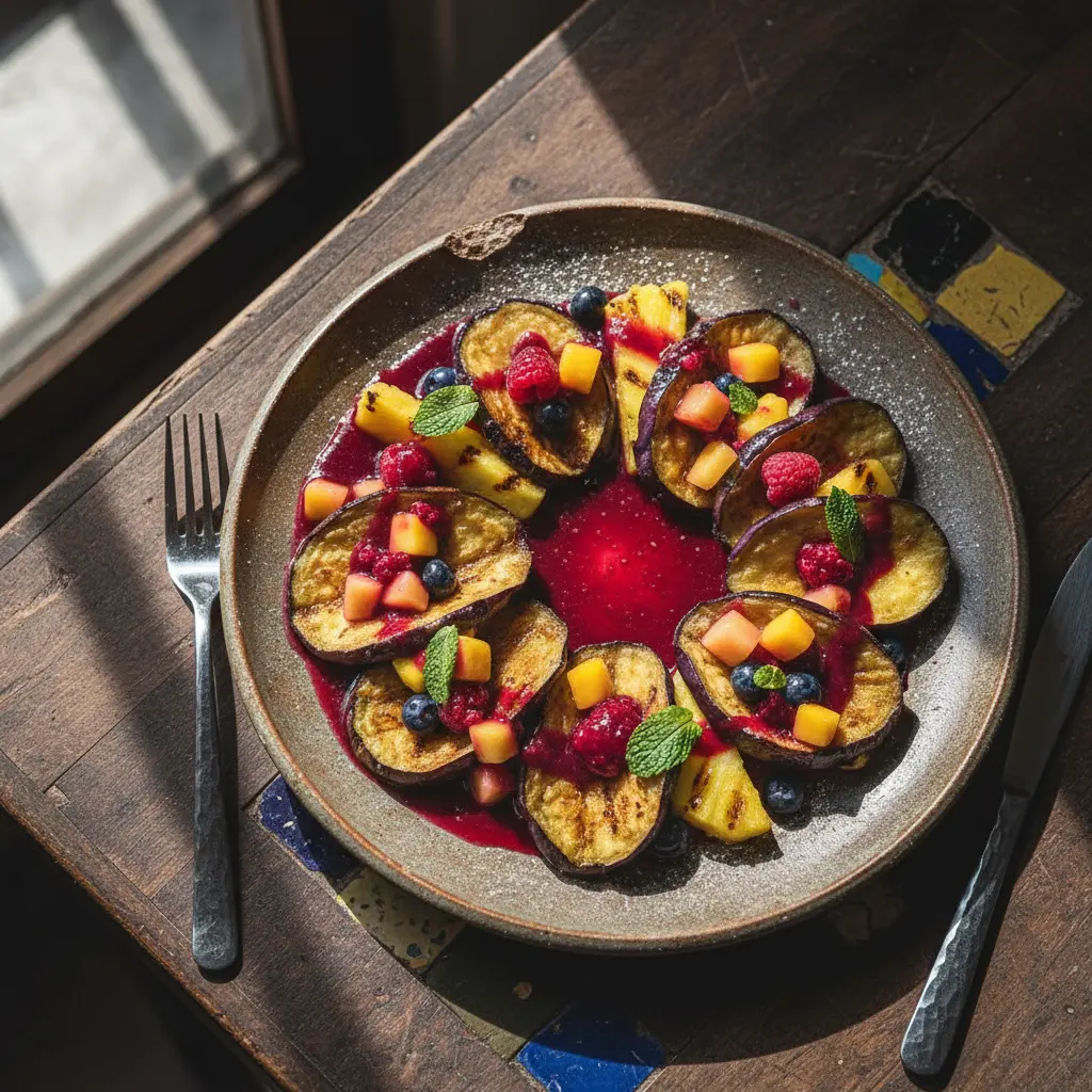 Cómo Hacer Berenjena Frita con Piña y Salsa de Frutas Cómo Hacer Berenjena Frita con Piña y Salsa de Frutas - Recetas para Picar