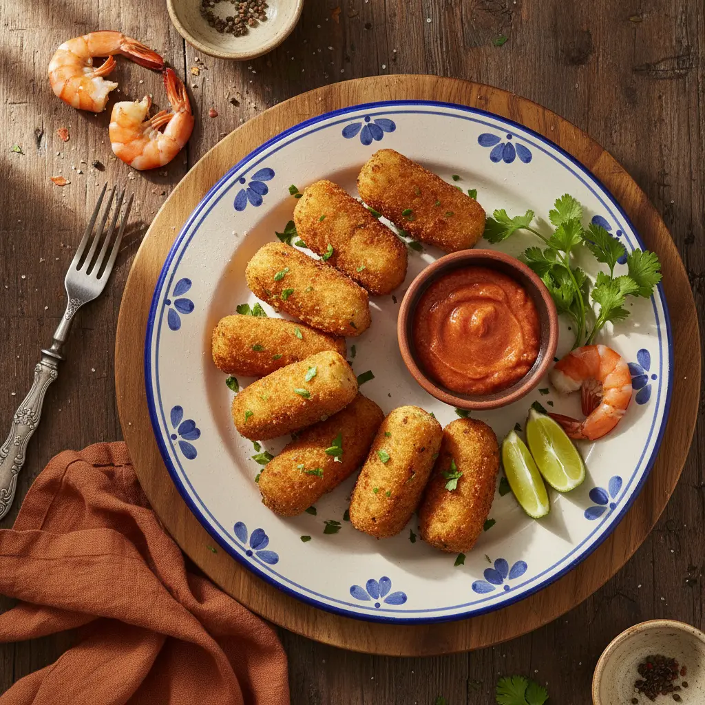 Cómo Hacer Croquetas de Camarones: Receta Fácil Cómo Hacer Croquetas de Camarones: Receta Fácil - Recetas de Croquetas